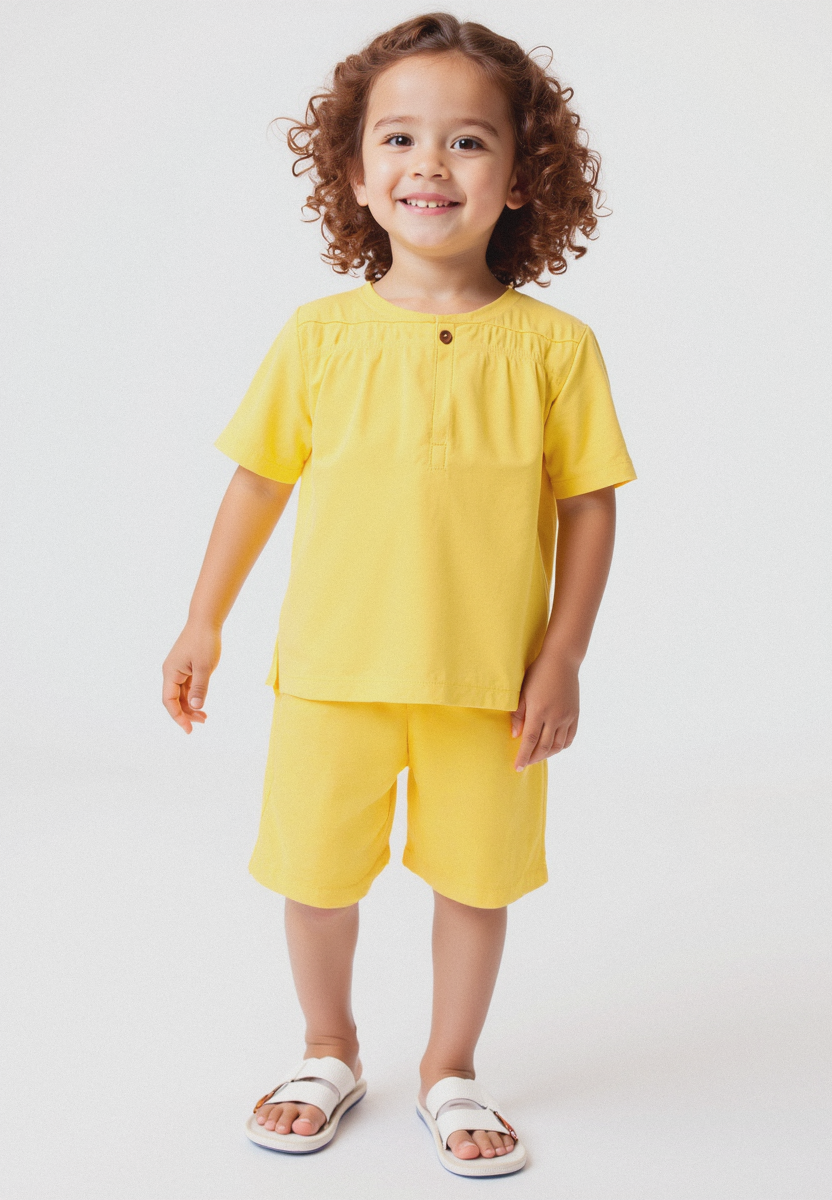 Kids Top & Bottom Set - Turmeric