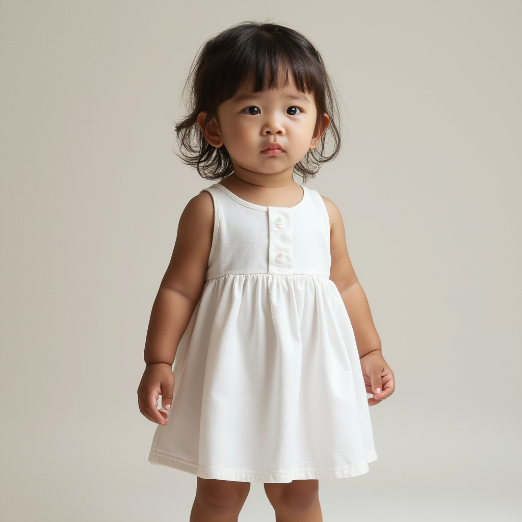 Baby Dress - Aloe Vera